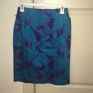Patterned Pencil Skirt